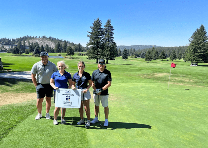 2023 Spokane Lilac Festival Armed Forces Appreciation Golf Tournament Sign
